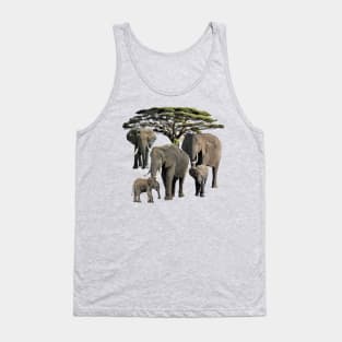 Elephant Mamas with Babies in Africa Tank Top